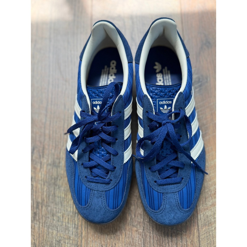 Adidas Gazelle Indoor Blue White Suede Sneakers Women's Size 8 US